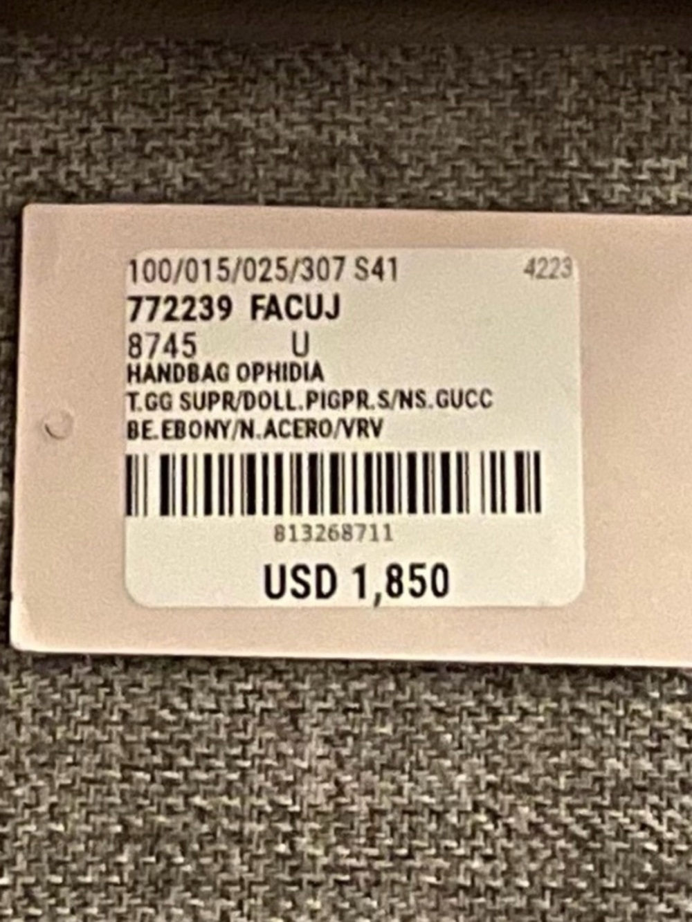 AUTHENTIC GUCCI OPHIDIA MINI SHOULDER BAG - Picture 12 of 12